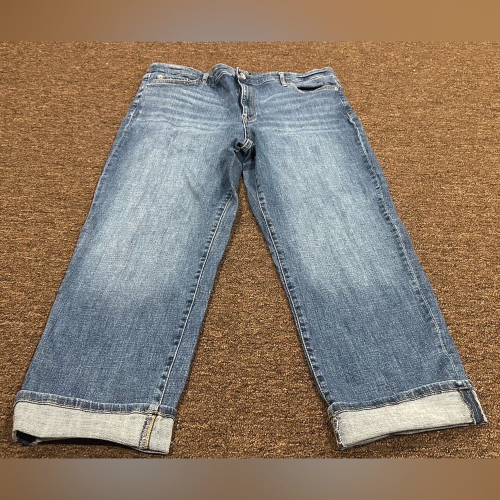 EUC CHAPS 14/32 Slim Boyfriend Denim Blue Jeans womens casual bottoms